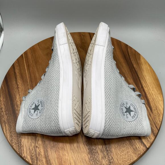 Converse All Star Chuck Taylor II Lunarlon Shoes Men Size 12 Gray Hi Top Flyknit - Picture 6 of 8